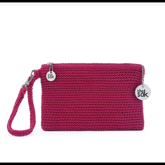 the sak crochet wristlet